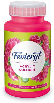 Office Petals Fevicryl Acrylic Colour, Pink acrylic Paint, 100 ml