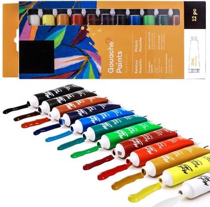 Da Novira High-quality Gouache Paints Set 12pc x 12ml paint set for art and craft_04