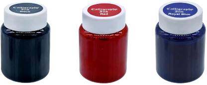 BM RETAIL 40ML Each Calligraphy Ink Based,Water Soluble,NonClogging,lightfast,Inks