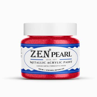 Zen Red Metallic Acrylic Paint 100ML