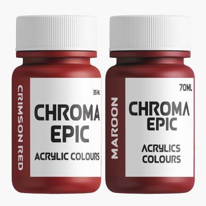 chroma Epic - Crimson red, Maroon - 35ml Acrlic paint