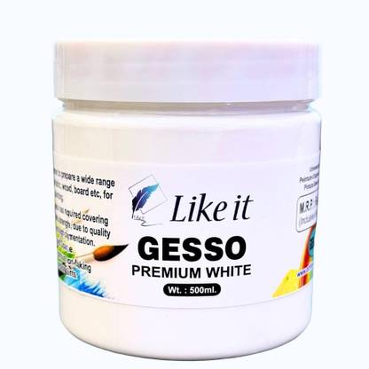 Like it 500ml Oil Painting Primer Gesso White Primer, Acrylic Medium, Molding Paste
