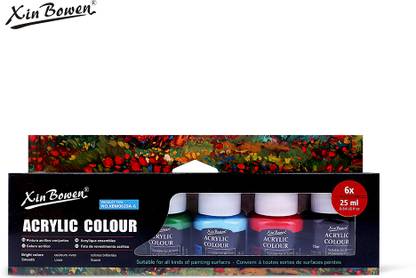 XinBoWen Acrylic Paint Set 25ml Rich Pigments Quality for Beginners & Professional Artist