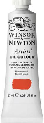 Winsor & Newton Artists' Oil Colour - Tube of 37 ML - Cadmium Scarlet (106)