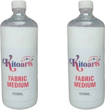 Kitoarts Fabric Medium For Clothes,Varnish for Acrylic Painting, Fabric Paints