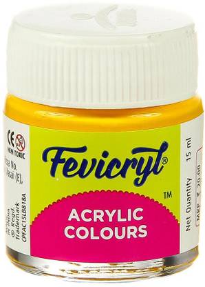 Fevicryl Acrylic Colour Golden Yellow-09
