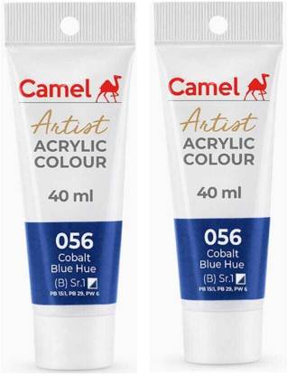 Camel ARTIST ACRYLIC TUBE OF COBALT BLUE HUE, PACK OF 2, 40 ML EACH