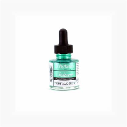 Dr. Ph. Martin Iridescent Calligraphy Ink : 30ml - Metallic Green