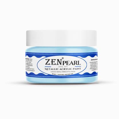 Zen Sky Blue Metallic Acrylic Paint 50ML