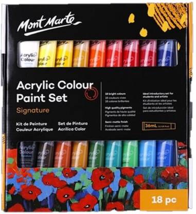 Venti Mont Marte Acrylic Paint Set 18 Colours 36ml