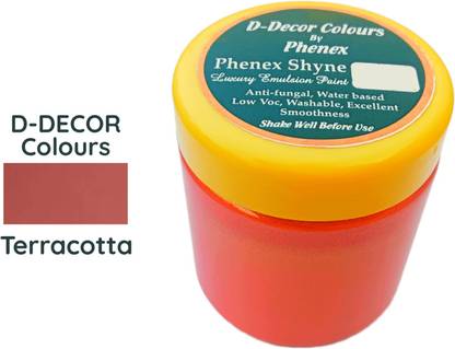 PHENEX Acrylic Colours (80ml) Terracotta Paint (D-Decor Colors Trails)