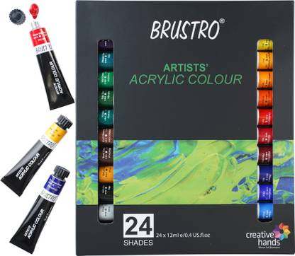 BRuSTRO Artists� Acrylic Colour Colours X 12ML Tubes