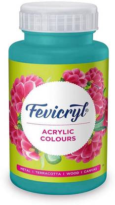 Fevicryl Acrylic Colour (500 Ml) Teal Blue