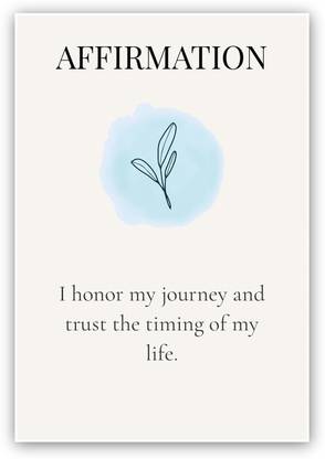 Affirmation poster Photographic Paper