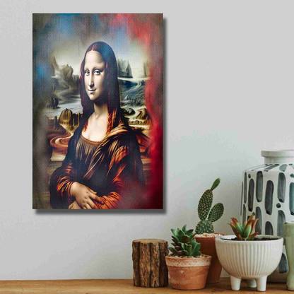 saf 36 inch Unframed Famous Mona Lisa Canvas Sticker For Home Décor CR-78 Self Adhesive Sticker