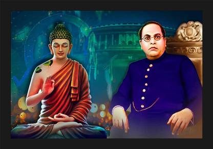 jog craft bhimrao ambedkar photo frame,ambedkar photo frame:dr br ambedkar photo Digital Reprint 20 inch x 14 inch Painting
