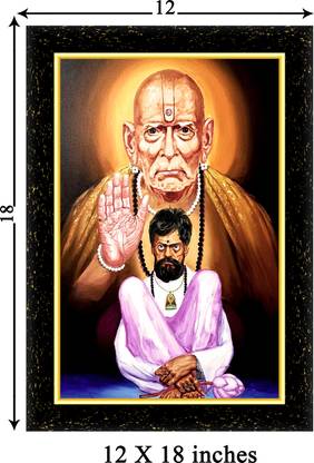 ARAAKA SHANKAR MAHARAJ (Wood Base and Front Laminated) Acrylic 18 inch x 12 inch Painting