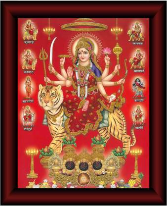 saf Nav Dugra UV Textured Multi-Effect Painting Digital Reprint 14 inch x 11 inch Painting