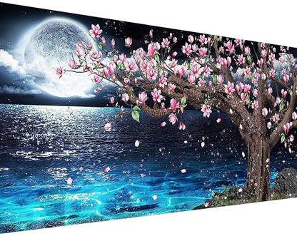 HASTHIP Art Diamond Painting DIY Full Drill Crystal Rhinestone Arts and Crafts Canvas 15.7 inch x 27.5 inch Painting