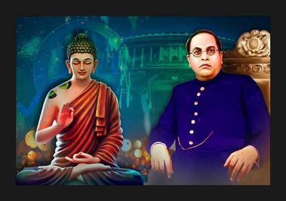 jog craft bhimrao ambedkar photo, ambedkar photo frame.baba saheb ambedkar Digital Reprint 14 inch x 10 inch Painting
