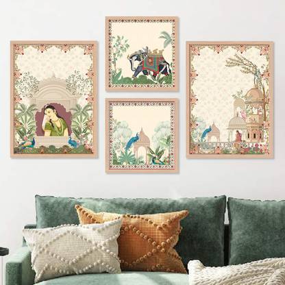 KOTART traditional Art Wall paintings, Wall poster with frame, PaintingBBR280 Digital Reprint 14 inch x 11 inch Painting