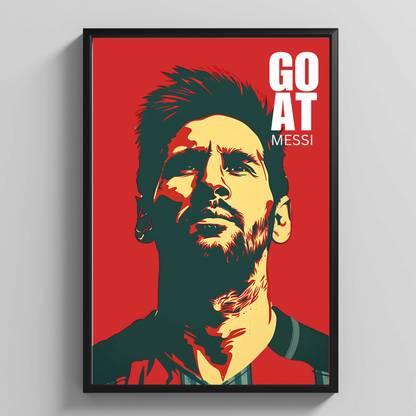 Maestro Messi | Framed Wall Poster | Wall art for home, office | Paper Print