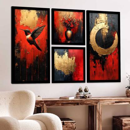 KOTART Modern Art Frame for Bedroom Home Decor - Framed Paintings for Wall ART Painting Digital Reprint 25 inch x 13 inch Painting