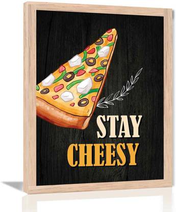 KOTART Pizza Quotes For Living Room Office Décor Digital Reprint 14 inch x 11 inch Painting