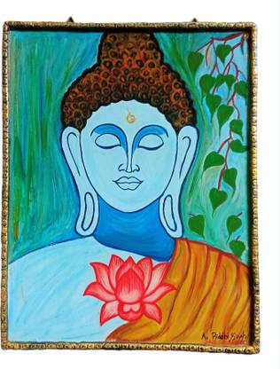 Rpd Gautam Buddha Painting Oil 30 inch x 40 inch Painting