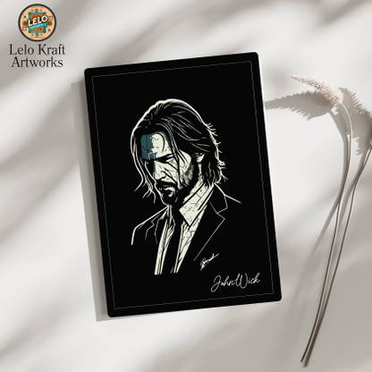 LELO Kraft Artworks Guns, Dogs, and Revenge – John Wick Official Artwork A4 Frame Digital Reprint 11.69 inch x 8.26 inch Painting