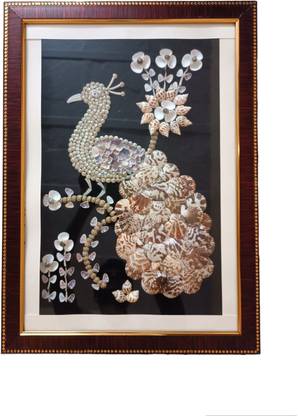 Guruji Gallery Embossed 22.24 inch x 16.14 inch Painting
