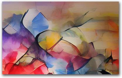Anweshas Rolled Canvas Painting Without Frame for Home & Office - Fused Art Canvas 20 inch x 32 inch Painting