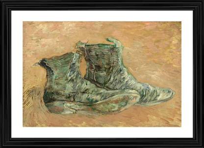 DecorAdventures *Shoes (1887)* by Van Gogh. Digital Reprint 18 inch x 24 inch Painting