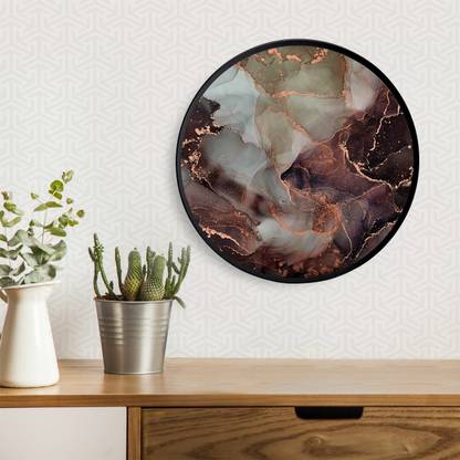 PrintCrown Multi-Color Marble Art Acrylic 12 inch x 12 inch Painting