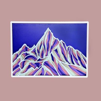 lOMESH Mountains Contemporary Frames Modern Stylish Room Hanging Frame Natural Colors 25 inch x 35 inch Painting