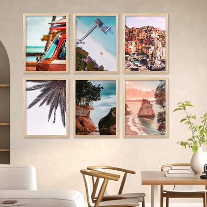 KotaArt Bich view wall art for wall hanging, wall frames home decor PaintingKSBR183 Digital Reprint 13 inch x 10 inch Painting