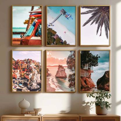 KotaArt Bich view wall art for wall hanging, wall frames home decor PaintingKSBR183 Digital Reprint 13 inch x 10 inch Painting