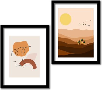 Interio Crafts Abstract frame for ancestral connections Digital Reprint 12 inch x 8 inch Painting