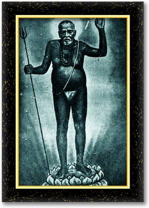 araaka mata BAMAKHEPA photo frame (Wood Base and Front Laminated) Acrylic 12 inch x 8 inch Painting