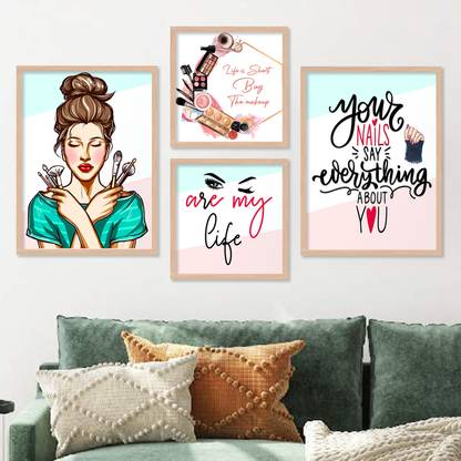 KOTART Makeup wall painting for wall hanging frames PaintingBBR278 Digital Reprint 14 inch x 11 inch Painting