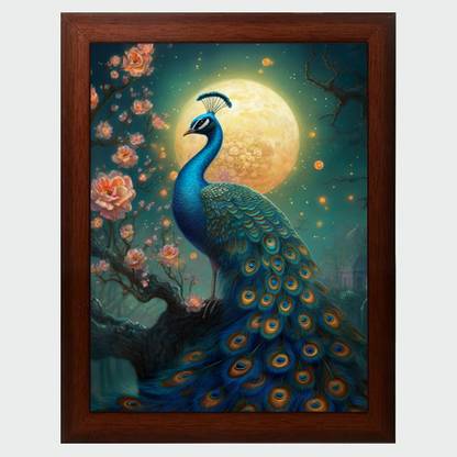 VASTU PEACOCK Vastu Peacock Digital Reprint 13.5 Inch X 10 Inch Painting Digital Reprint 13.5 inch x 10 inch Painting