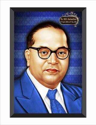 Devatwal Dr. Bhimrao Ambedkar Jayanti Photo Frame For Wall Mounted Painting Digital Reprint 14 inch x 10 inch Painting