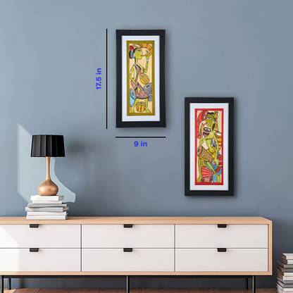 bangla canvas Natural Colors 17 inch x 9 inch Painting