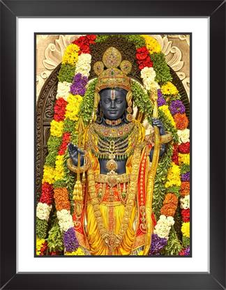 Decor Villa Decor Villa Ram lalla 3D frame paintings Acrylic 13.5 inch x 10.5 inch Painting