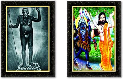 ARAAKA BAMAKHEPA photo frame (Wood Base and Front Laminated) Acrylic 12 inch x 8 inch Painting