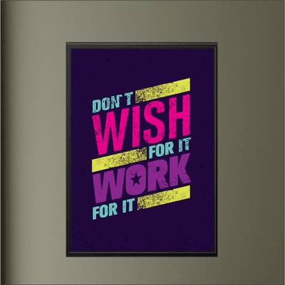 RYUK A Photo Frame with MotivationalQuotes to Elevate Your Everyday Digital Reprint 11.7 inch x 8.2 inch Painting
