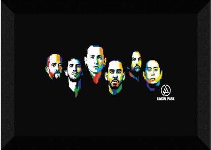 saf 20 inch Linkin Park Wall Decor Self Adhesive Sticker