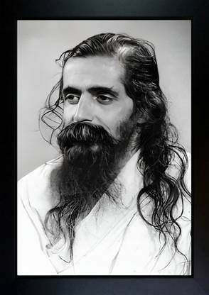 CrowdHall Madhavrao Sadashivrao Golwalkar Photo Frame | M. S. Golwalkar Photo Digital Reprint 13.5 inch x 10 inch Painting