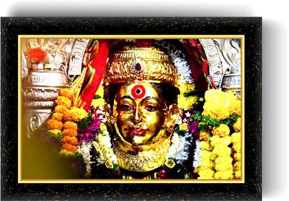 ARAAKA EKVEERA DEVI photo frame (Wood Base and Front Laminated) Acrylic 12 inch x 8 inch Painting
