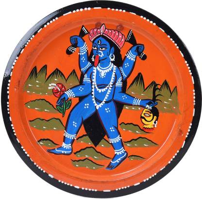 DACA SMALL PATACHITRA PAINTED METAL PLATE Acrylic 30 inch x 30 inch Painting